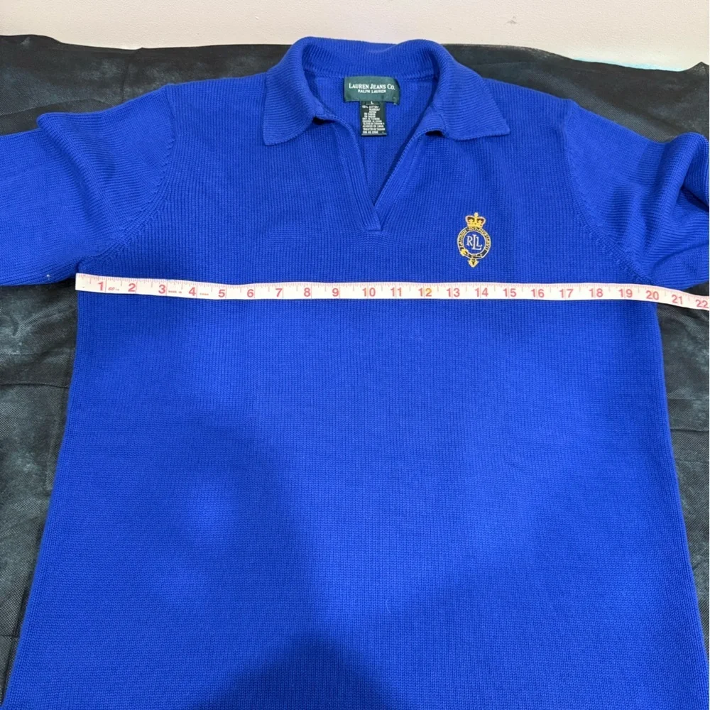 🔥Ralph Lauren Men’s Royal Blue sweater EC Size L🔥